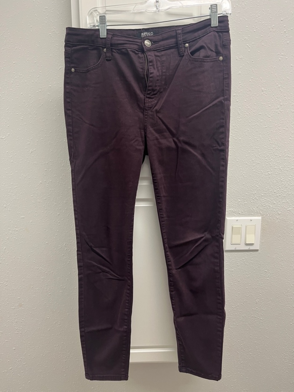 Buffalo David Bitton Dark Plum Skinny Jeans